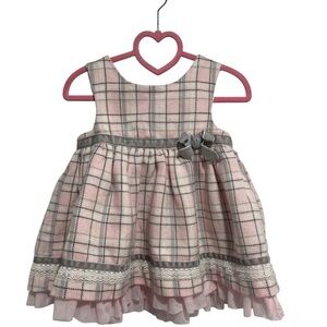 3 for $12 Miniwear Pink Checkered Infant Dress